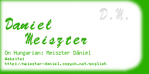 daniel meiszter business card